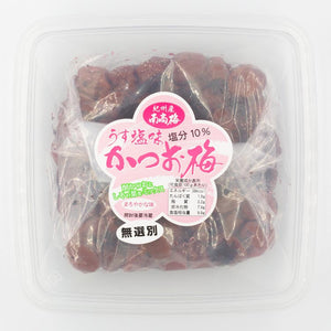 かつお梅 塩分10％ 紀州産 南高梅